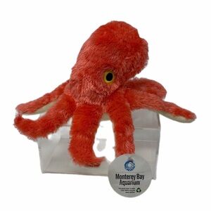 Monterey Bay 14” Vibrant Orange Plush Octopus